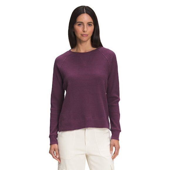 The North Face‎ Women's Long Sleeve Chabot Crew Purple Size L Top Athletic Shirt - Picture 1 of 7